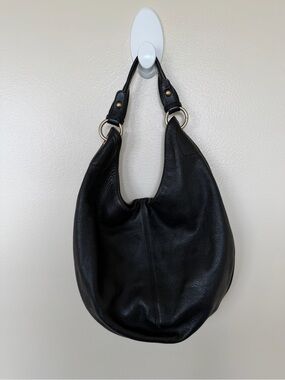 HOBO Black Leather Slouchy Shoulder Bag